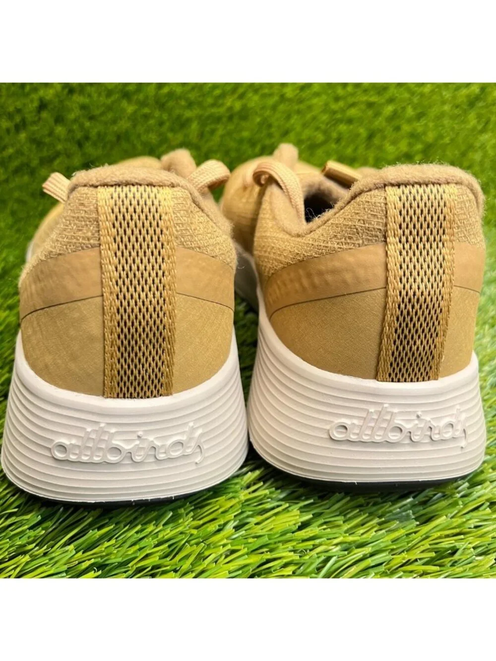 Allbirds Wool Runner Protect Womens Size 8.5 Stony Beige Running Shoes Sneakers